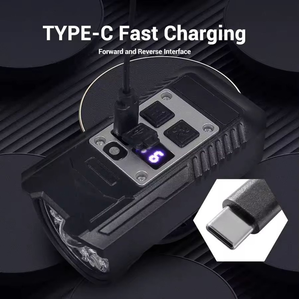 Ultimate Ride 9LED USBC Rechargeable Bike Headlight 8