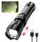 Ultimate Pro 2000 Lumen Tactical USB Rechargeable Flashlight Powerful Zoom Emergency Lantern 1