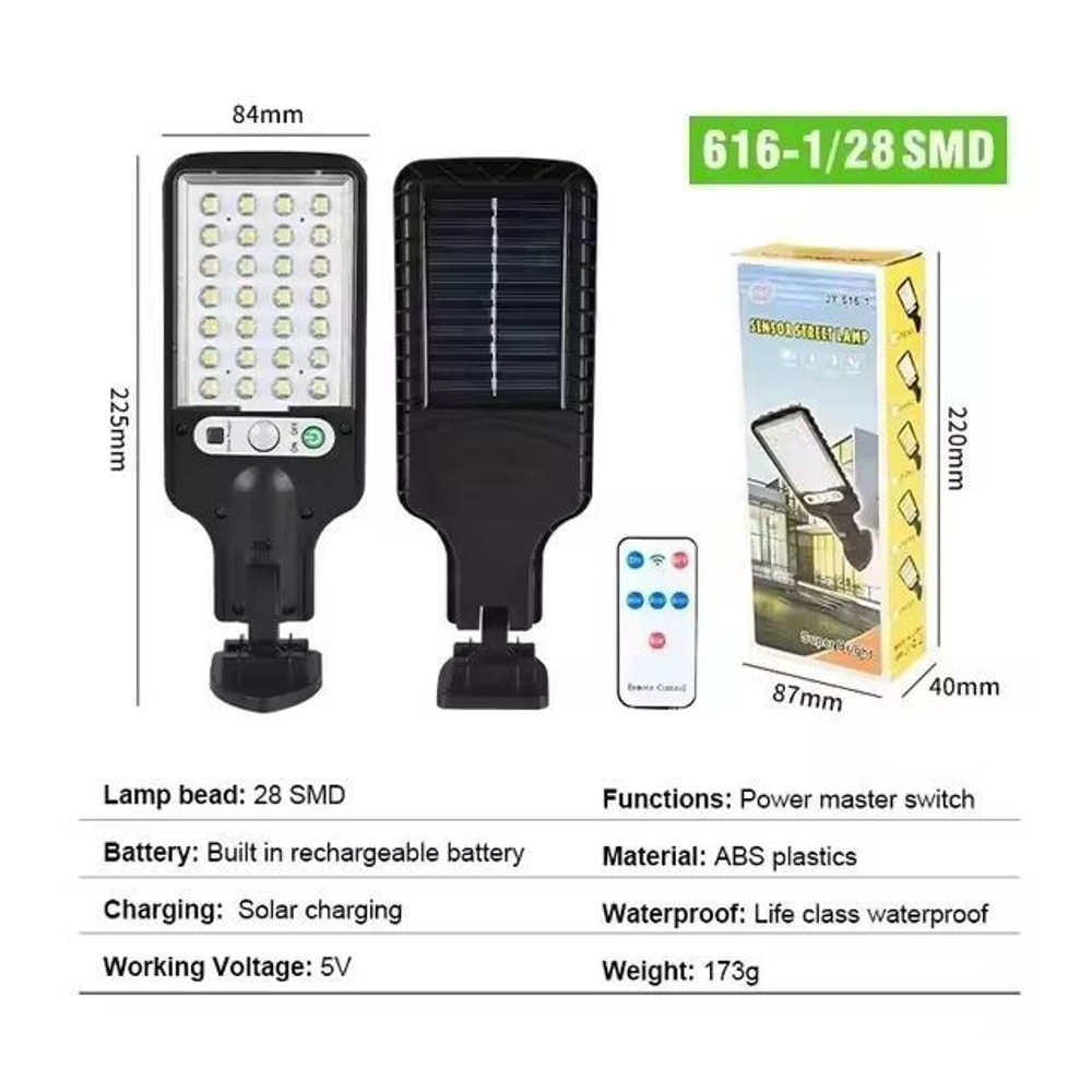 Solar Brilliance 108 COB Outdoor MotionSensor Street Wall Light 5