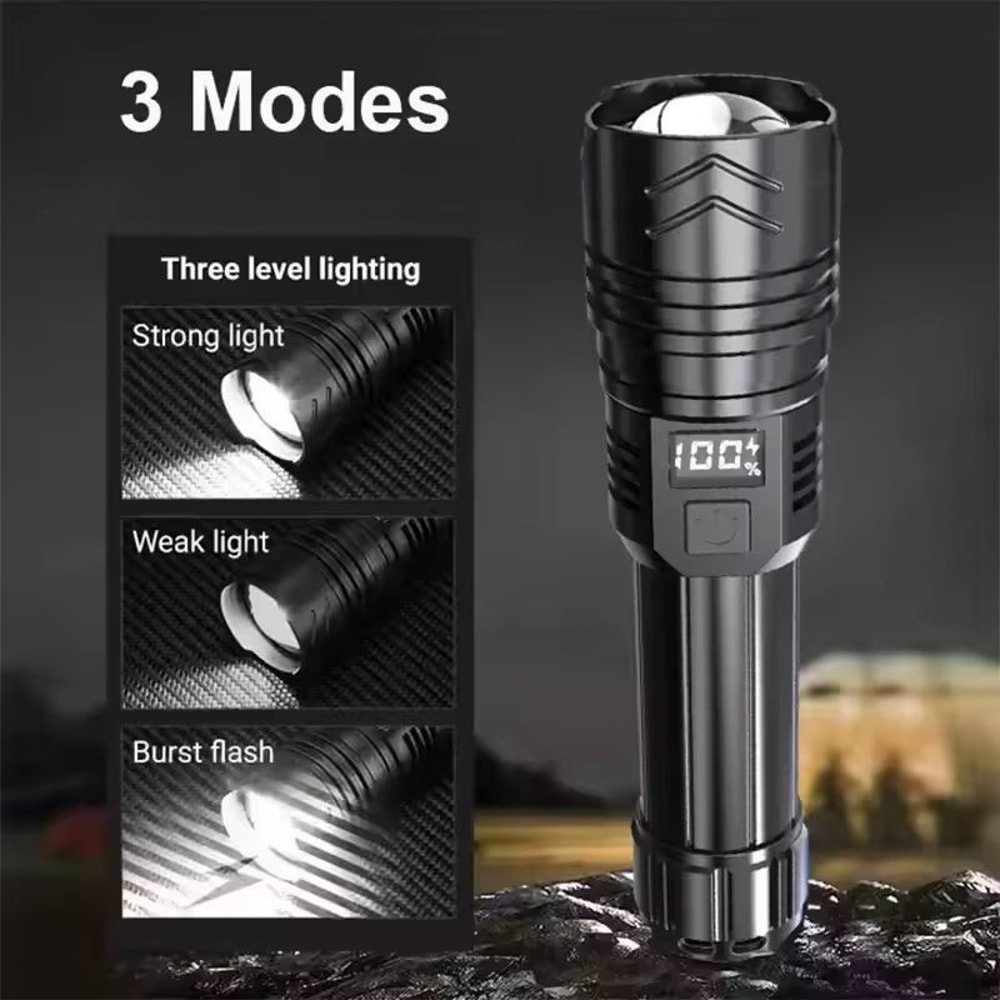 UltraBright USB Rechargeable LED Torch Lantern Perfect For Camping Emergencies 9