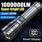 UltraBeam Pro 1000000 LM High Power LED Flashlight USB Rechargeable For Camping Emergency Outdoor 9