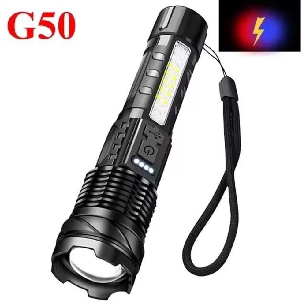 UltraBeam 2000M Rechargeable Tactical Flashlight 100000 LM Super Bright Zoom Torch 5