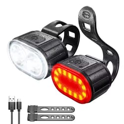 all-round cycleguard usb-c rechargeable front & rear bike light set