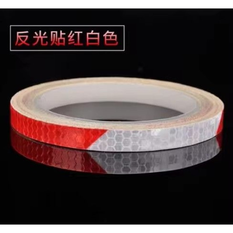 SafetyGlow 1cm By 8m Bike Reflective Tape Strips Fluorescent Visibility Tape For Bicycle Helmet H 0
