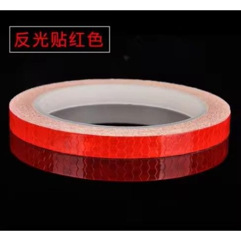 SafetyGlow 1cm By 8m Bike Reflective Tape Strips Fluorescent Visibility Tape For Bicycle Helmet H 3