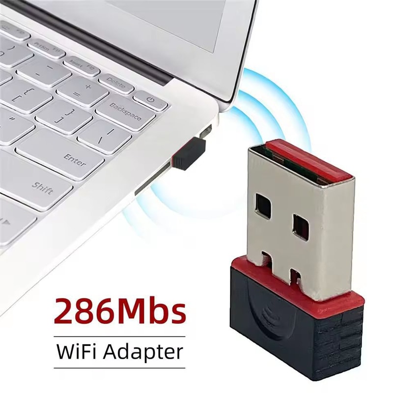 Ultra Mini WiFi 6 USB Network Adapter For PC Desktop 5