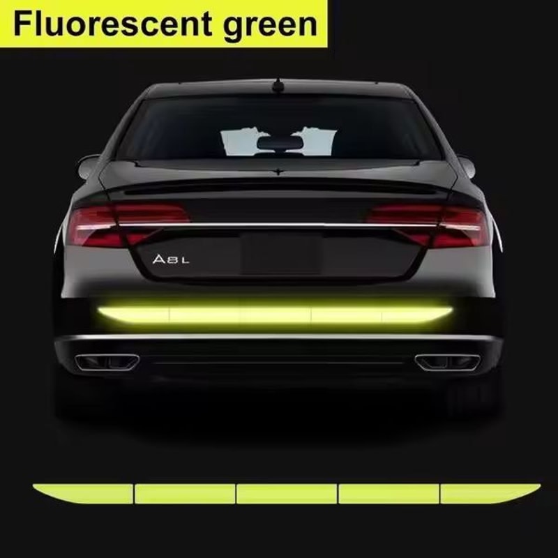 Premium Car Reflective Safety Tape HighVisibility Trunk Bumper Warning Sticker 2
