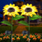 SunGlow Solar Sunflower Garden Lights Realistic Outdoor Solar Sunflower Decor 0