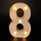 GlowUp Deluxe Alphabet Number LED Decor Lamp Customizable Home Wedding Birthday Signage 17