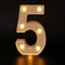 GlowUp Deluxe Alphabet Number LED Decor Lamp Customizable Home Wedding Birthday Signage 12