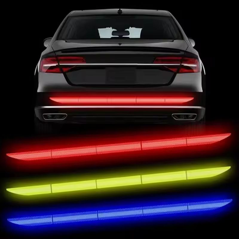 Premium Reflective Car Safety Strip AntiCollision Warning Tape For Trunk Bumper 2