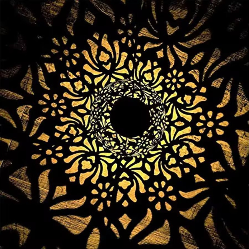 IronArt Solar Garden Lantern Elegant Hanging LED Landscape Light 4