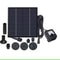 GardenSolar FlowMaster Solar Fountain Kit Solar Panel Pump With 6 Nozzles For Pond BirdBath Decor 3