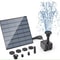 GardenSolar FlowMaster Solar Fountain Kit Solar Panel Pump With 6 Nozzles For Pond BirdBath Decor 0