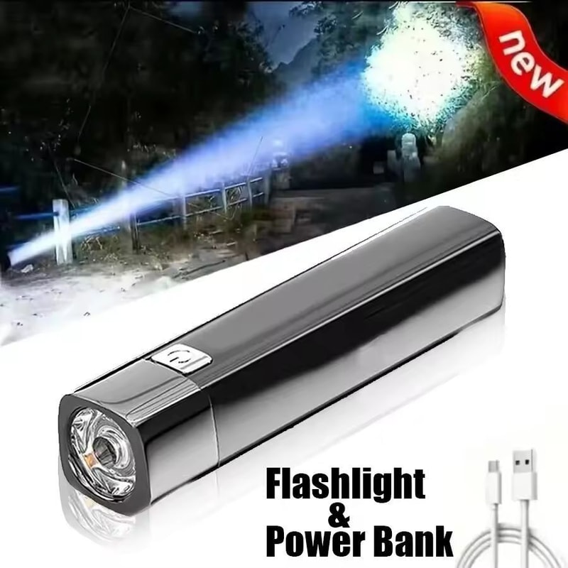 UltraBright 2in1 Tactical LED Flashlight Power Bank 2
