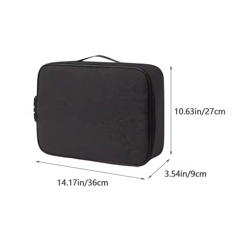 Smart Layer 3Tier Document Organizer Briefcase Secure MultiLayer File Bag For Documents Travel 4