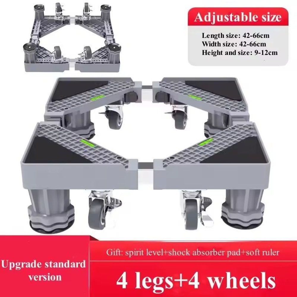 Premium Adjustable Appliance Base HeavyDuty Universal Stand For Washing Machine Dryer Refrigerato 2