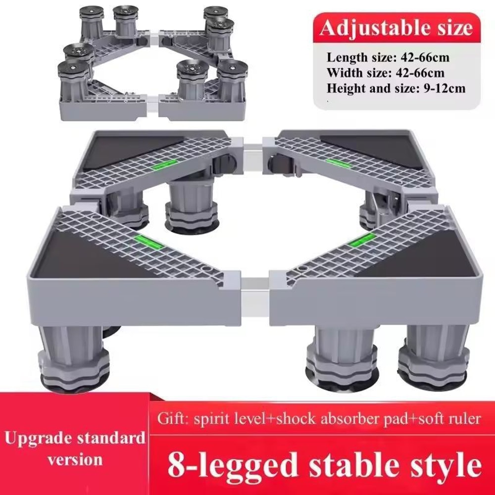Premium Adjustable Appliance Base HeavyDuty Universal Stand For Washing Machine Dryer Refrigerato 3