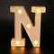 Radiant Letter Number LED Decor Lamp Personalized Home Wedding Party Signage 14