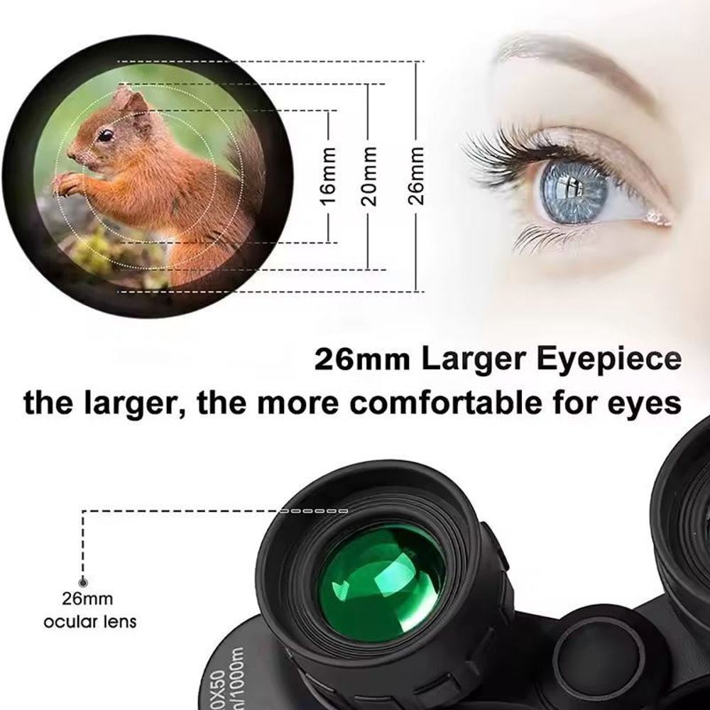 Compact Pro 500 By 25 Folding LongDistance Vision Binoculars Premium Portable HD Zoom Binoculars 5