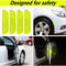 SecureVision Reflective Car Door Warning Tape 4Piece Safety Decal Set For Night Visibility 6