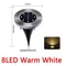 Garden Glow Solar Underground Disk Lights 8 LED 20 LED Pack Outdoor Lawn Yard Decoration 0