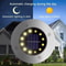 Garden Glow Solar Underground Disk Lights 8 LED 20 LED Pack Outdoor Lawn Yard Decoration 8