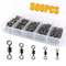 Ultimate Pro Fishing Swivels Kit BallBearing Rolling Swivel Connectors For Saltwater Freshwater 9