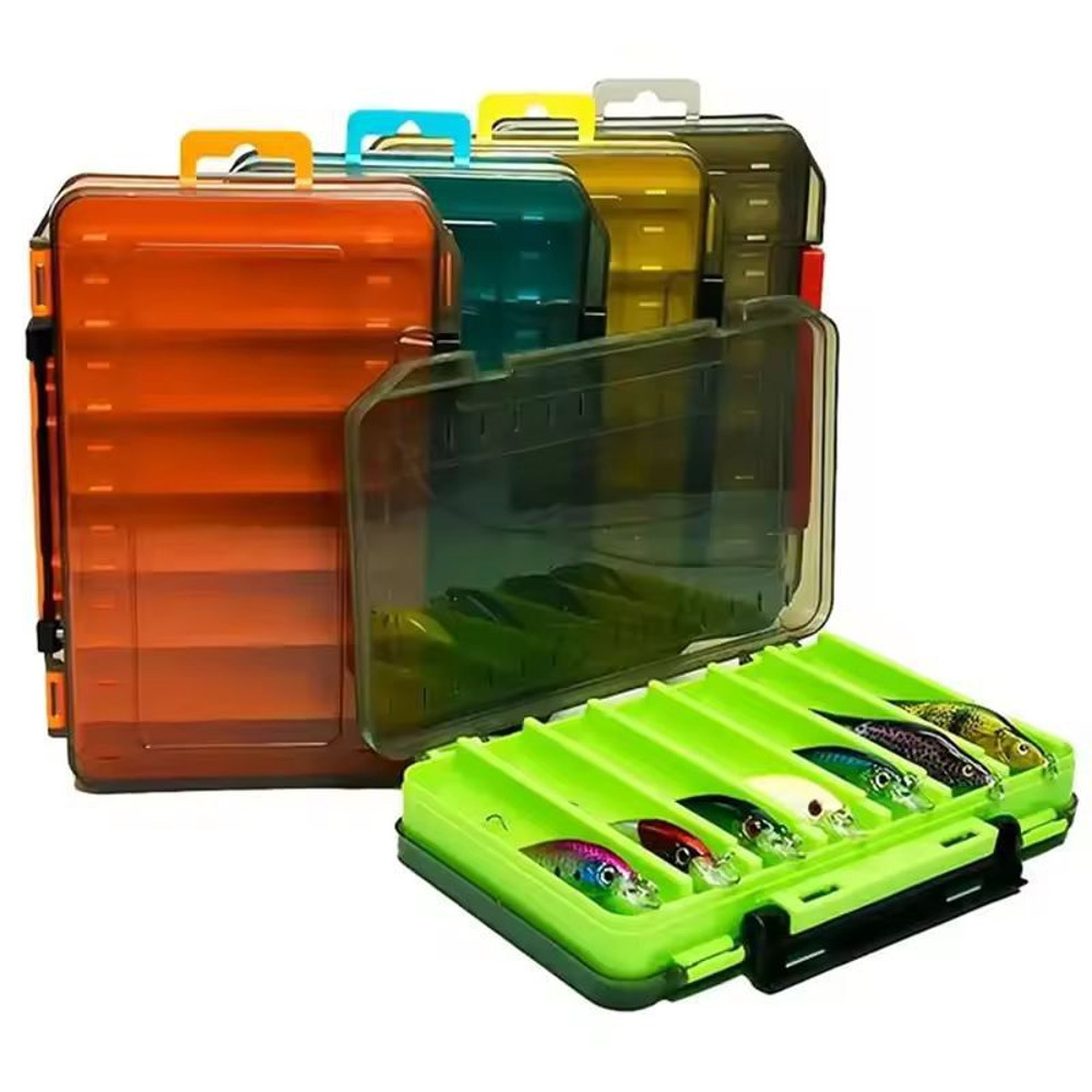 Ultimate DualDeck Fishing Tackle Storage Case Large Small Compartments Organizer 11