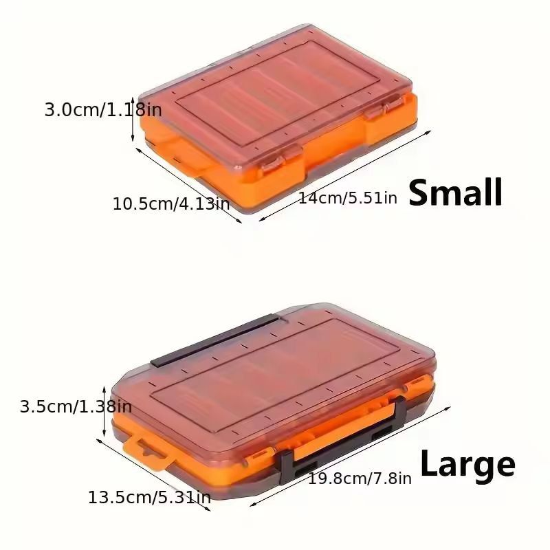 Ultimate DualDeck Fishing Tackle Storage Case Large Small Compartments Organizer 9