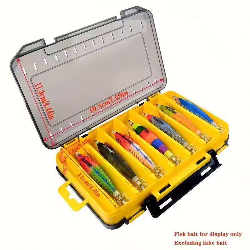 Ultimate DualDeck Fishing Tackle Storage Case Large Small Compartments Organizer 10
