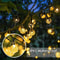 Luminous Glow Solar Crystal Globe String Lights Outdoor 60 LED 8Mode Solar Patio Garden Decor 2