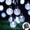 Luminous Glow Solar Crystal Globe String Lights Outdoor 60 LED 8Mode Solar Patio Garden Decor 7