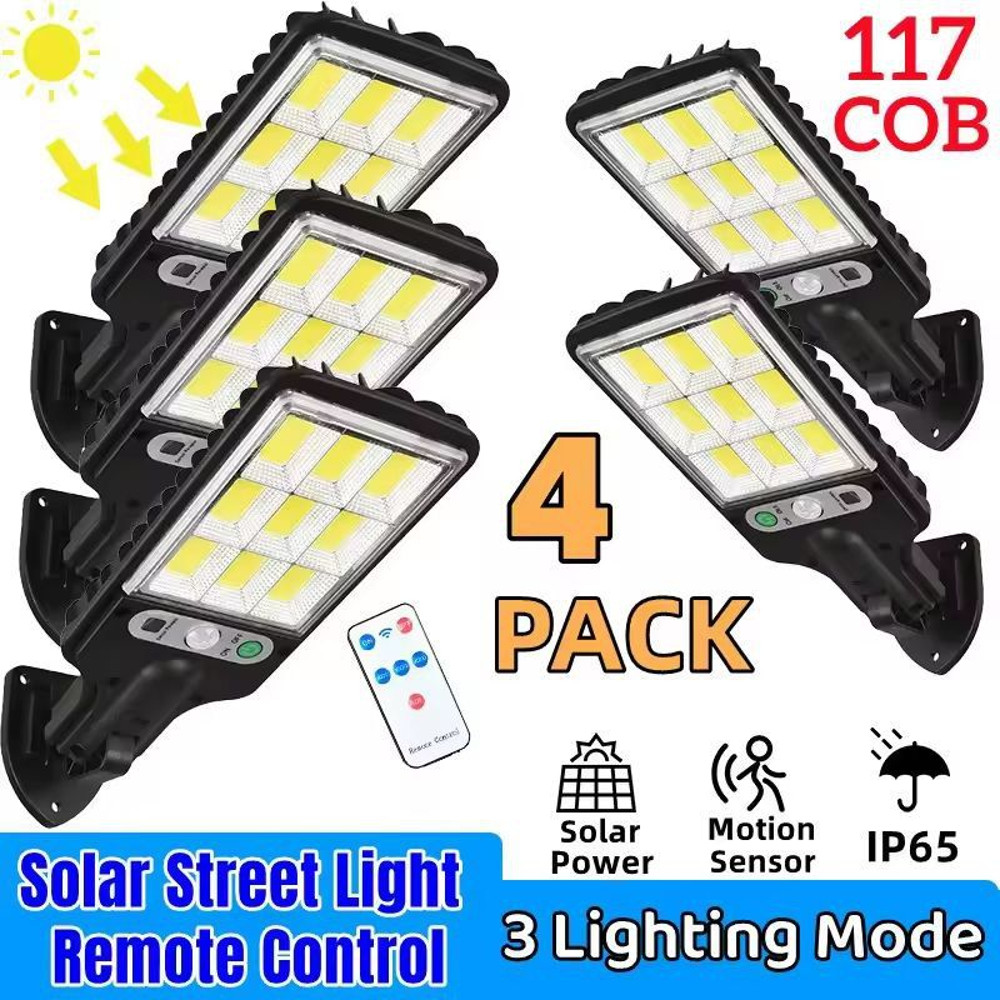 SolarPro Outdoor MotionSensor LED Street Light Waterproof Solar Street Light With 3 Lighting Modes 0