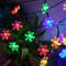 RadiantGlow Solar Snowflake String Lights 60 LED 8Mode Outdoor Waterproof Fairy Lights 1