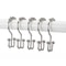 Premium DoubleSided Shower Curtain Hooks SmoothGlide Metal Rings For Easy Bathroom Curtain Hanging 1