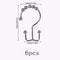 Premium DoubleSided Shower Curtain Hooks SmoothGlide Metal Rings For Easy Bathroom Curtain Hanging 6