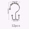 Premium DoubleSided Shower Curtain Hooks SmoothGlide Metal Rings For Easy Bathroom Curtain Hanging 7