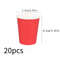 Premium 20Pack 9 Oz Disposable Paper Coffee Cups Party Picnic Travel Pack 5