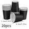 Premium 20Pack 9 Oz Disposable Paper Coffee Cups Party Picnic Travel Pack 6