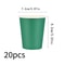Premium 20Pack 9 Oz Disposable Paper Coffee Cups Party Picnic Travel Pack 7