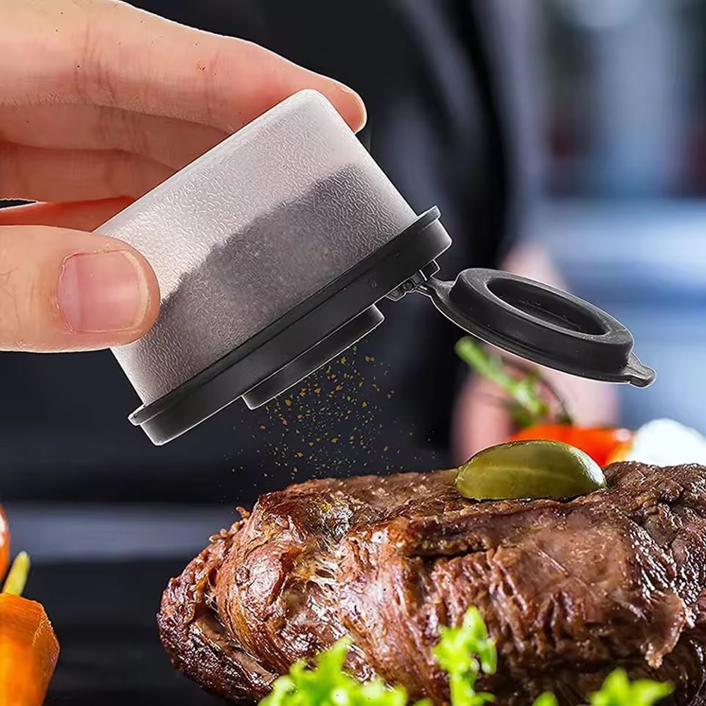 Compact Seasoning Shaker Set Mini Salt Pepper Dispensers For Home Travel Outdoor Cooking 0