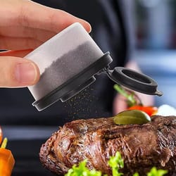 compact seasoning shaker set – mini salt & pepper dispensers for home, travel & outdoor cooking