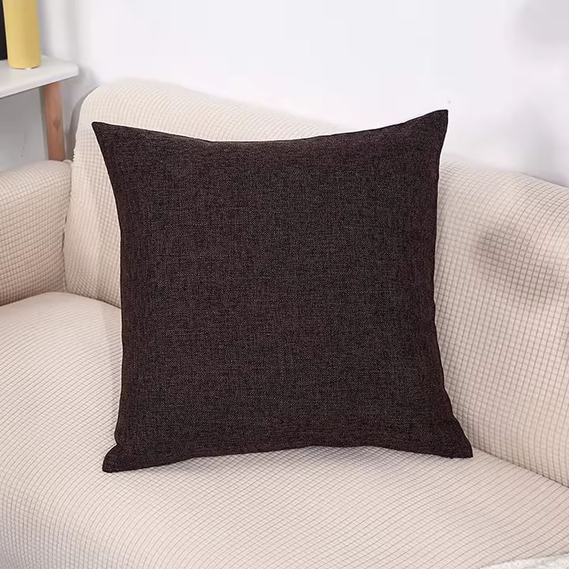 SoftLoom Linen Cushion Cover 45by45 Cm Decorative Pillow Cover For Sofa Home Decor 11