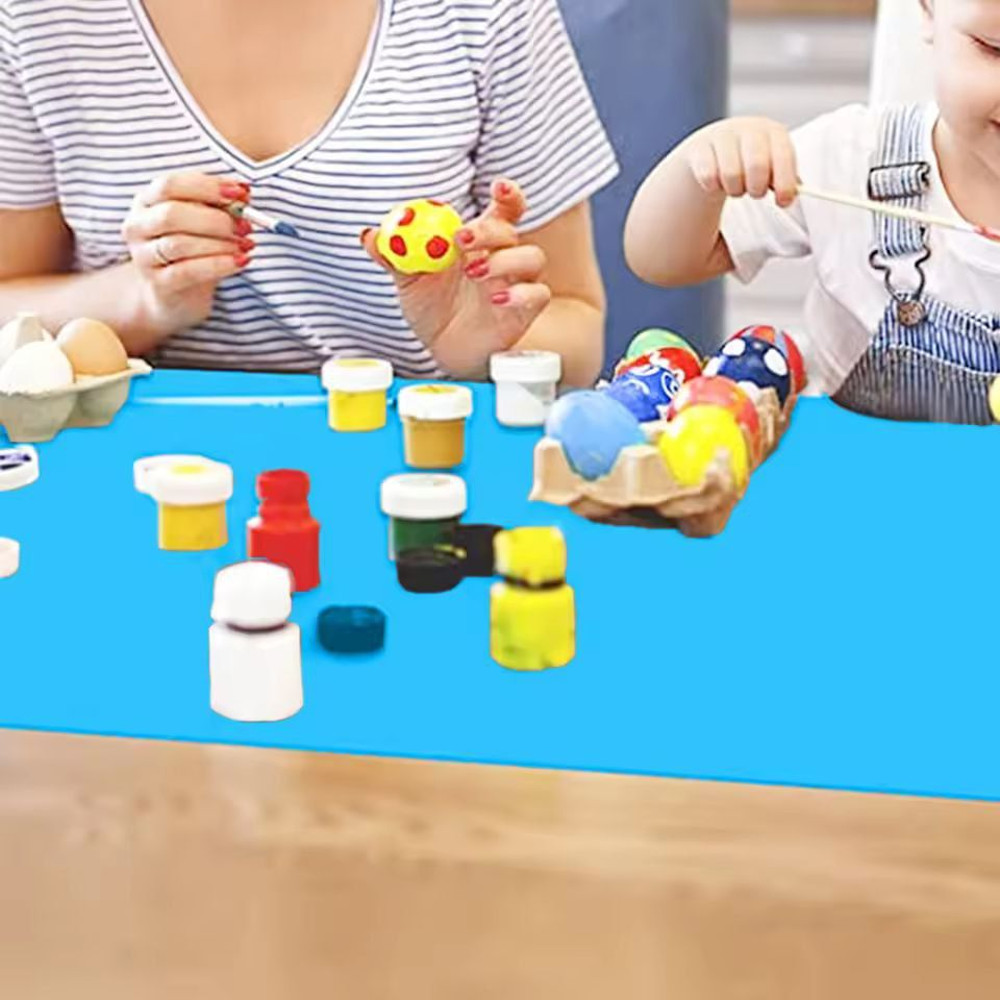 Premium Silicone Table Protector Mat Waterproof HeatResistant Counter Kids Dining Mat 3