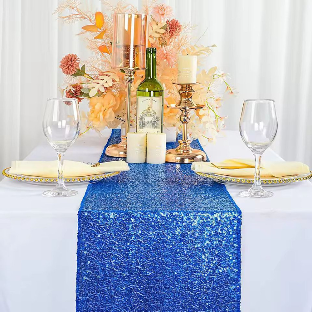 GlamourSpark Sequin Table Runner Glitter Dining Party Decor 4