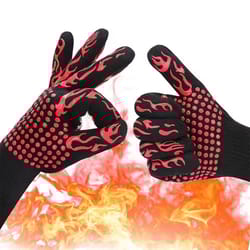 ultimate heatshield bbq & oven gloves - fireproof, high-temperature, non-slip grill mitts