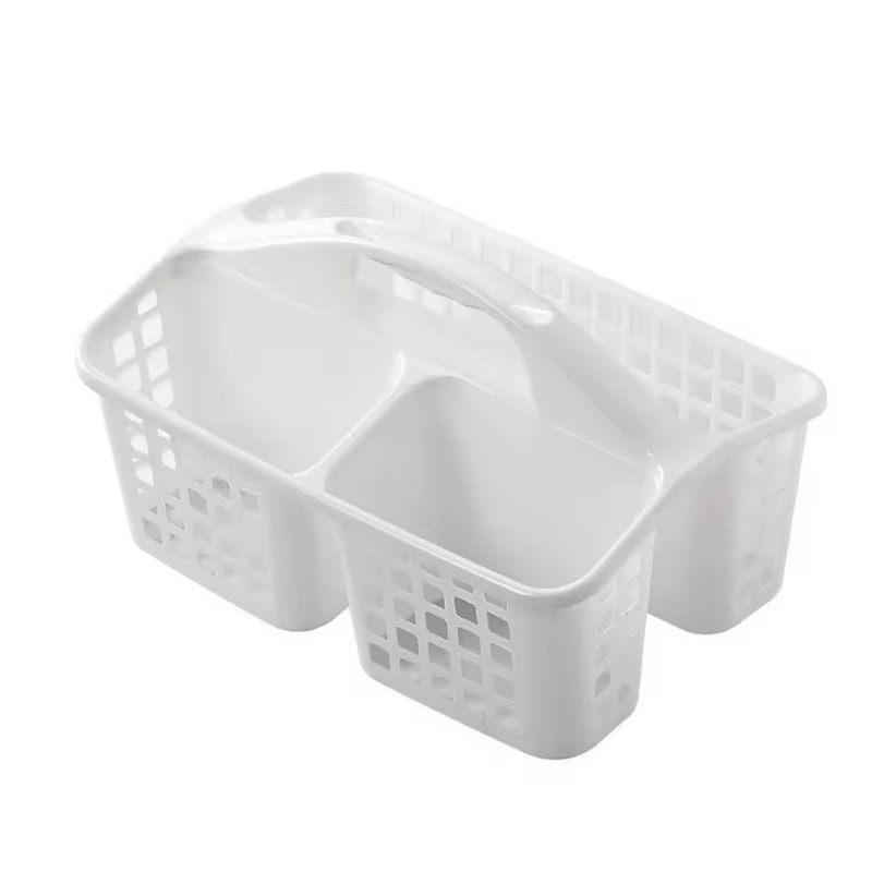 Portable Shower Organizer Basket Lightweight Plastic Shower Caddy For Bathroom Dorm 6