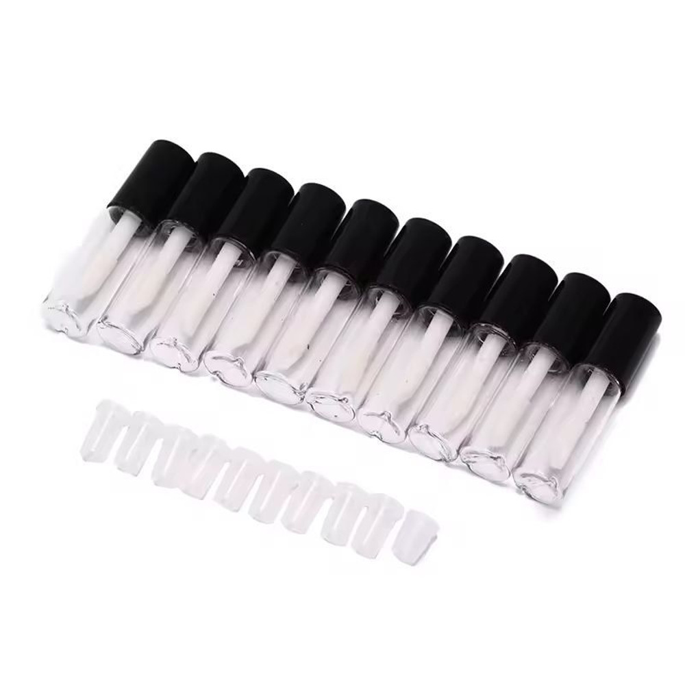 Customizable 10Pack Empty Lip Balm Lipstick Tubes DIY Cosmetic Containers With Cap 9