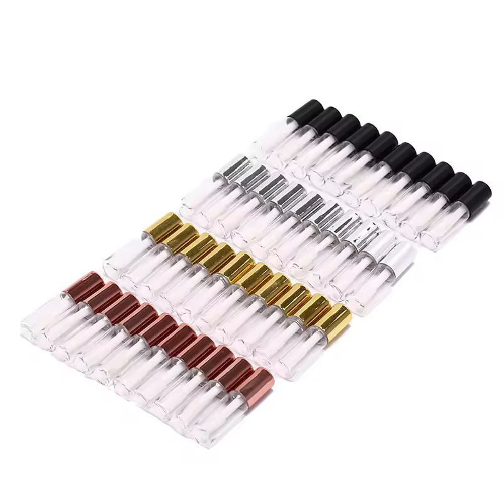 Customizable 10Pack Empty Lip Balm Lipstick Tubes DIY Cosmetic Containers With Cap 4